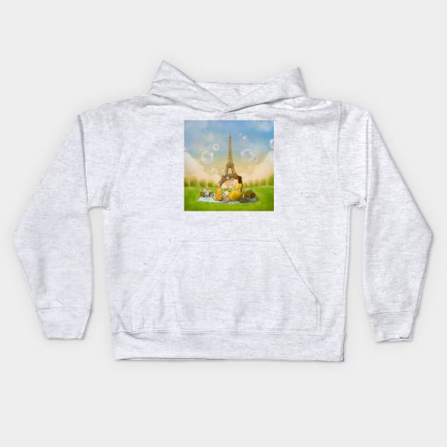 Summer picnic Kids Hoodie by LUNA